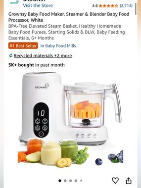 Browns Baby Food Maker Steamer & Blender